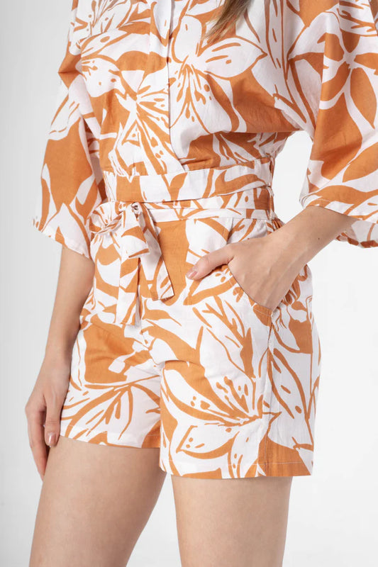 Floral Printed Co-ords Set with Shorts