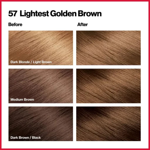 Revlon Colour Silk Hair Colour Lighitest Golden Brown 57