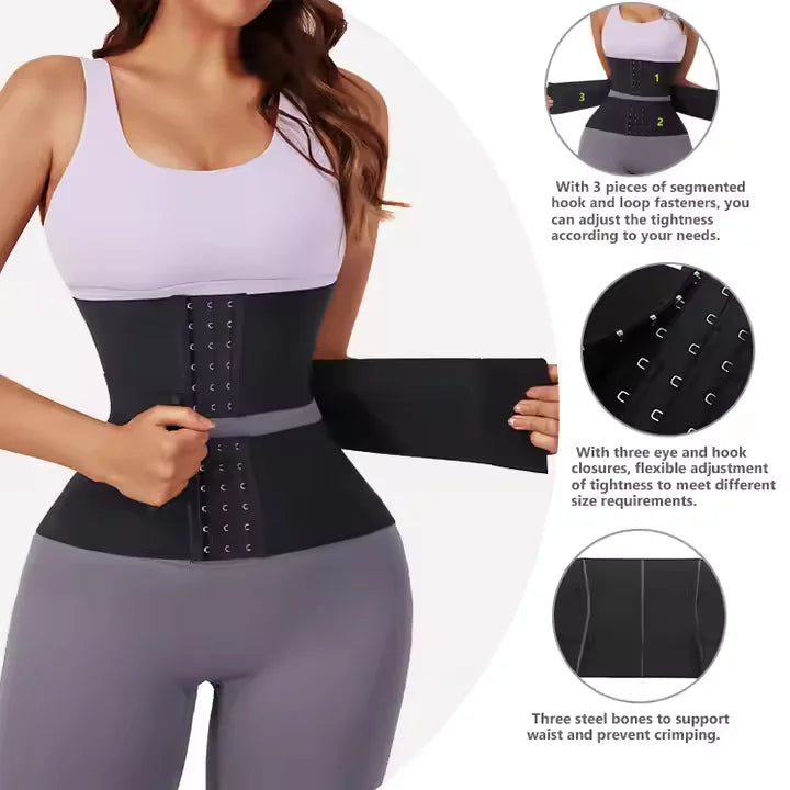 Body Shaper for Women – Sweat Waist Trainer Belt for Tummy Control & Slimming
