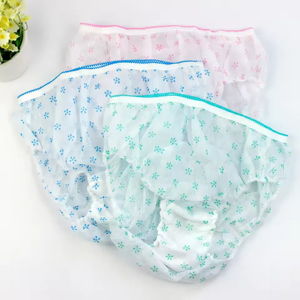Pack of 6 Disposable Panties for Women – Travel, Period & Postpartum Underwear