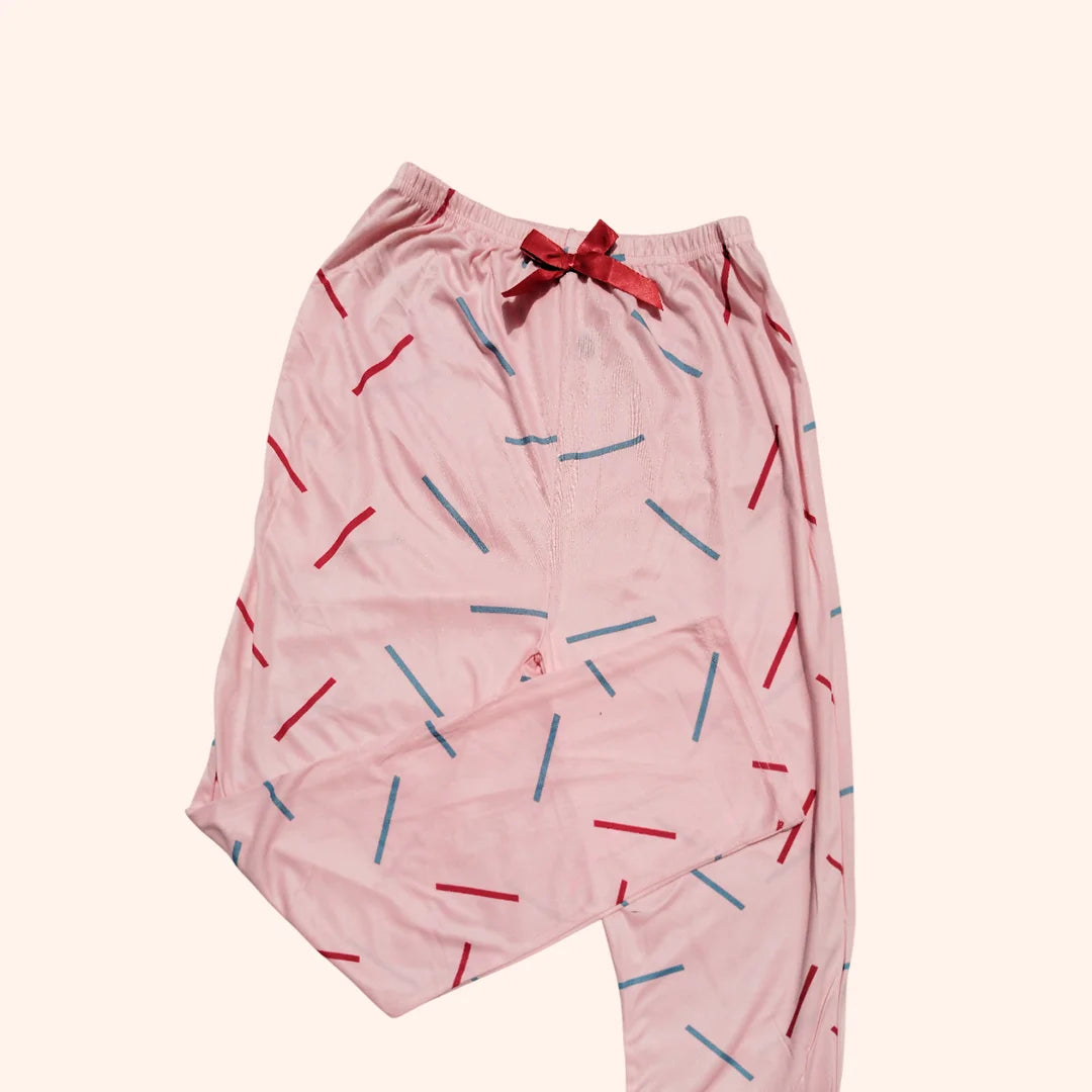 Pink Good Feelings Pajama Set for Women – Soft Button-Down Nightwear
