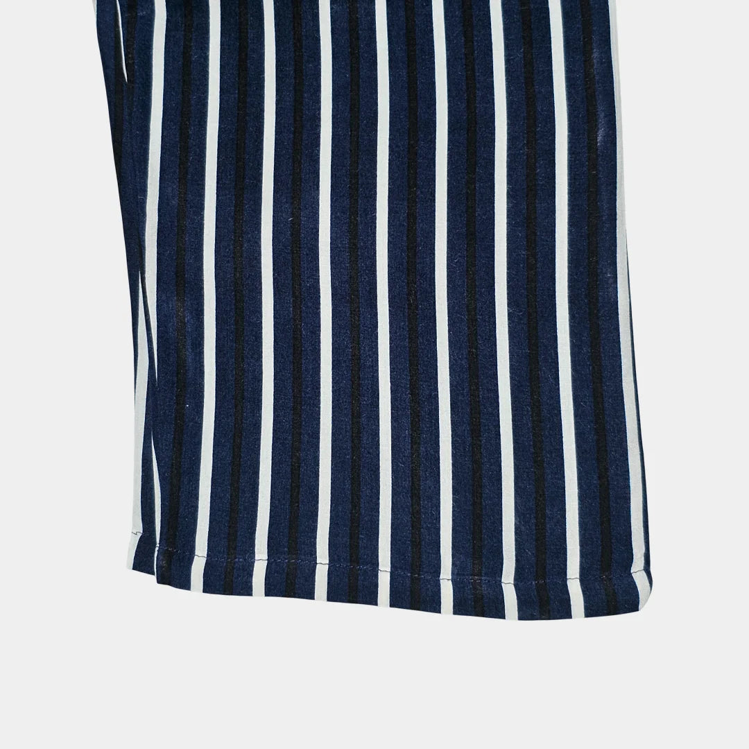 Striped Pajama Set for Women – Soft Cotton 2-Piece Nightwear