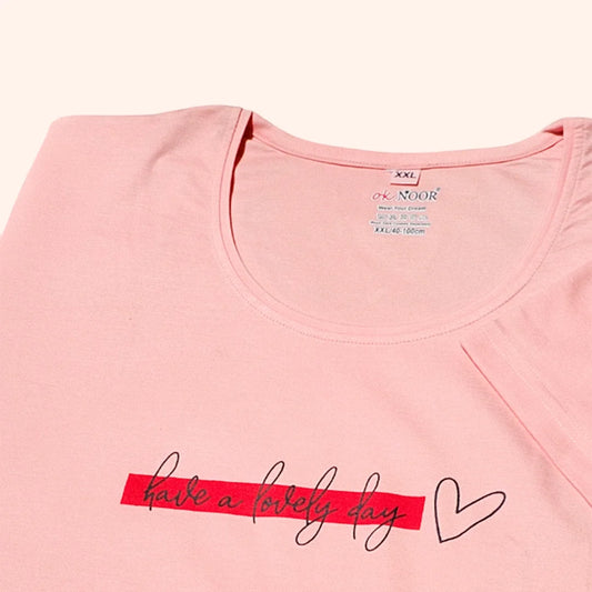 Pink Soft Plus Size Pajama Set – Soft Night Suit for Women