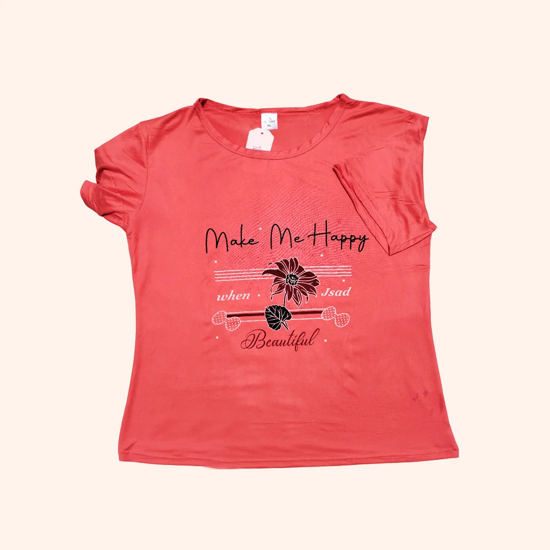 Make Me Happy Pajama Set for Women – Red Nightwear in Pakistan