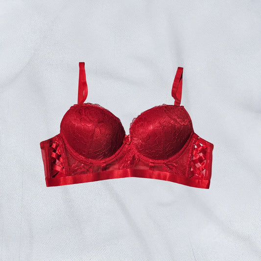 Scarlet Seduce Bra Set – Elegant Lace Lingerie for Women