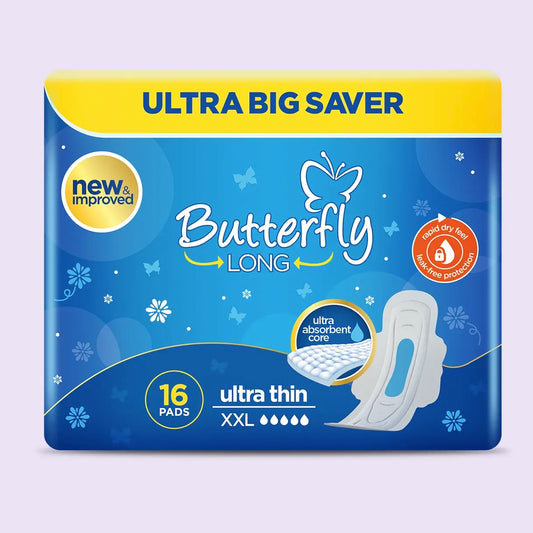 Butterfly Long Ultra Thin Sanitary Pads XXl