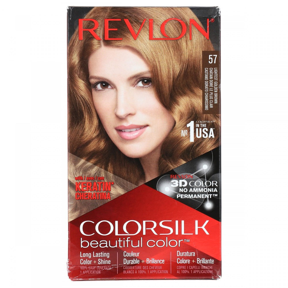 Revlon Colour Silk Hair Colour Lighitest Golden Brown 57