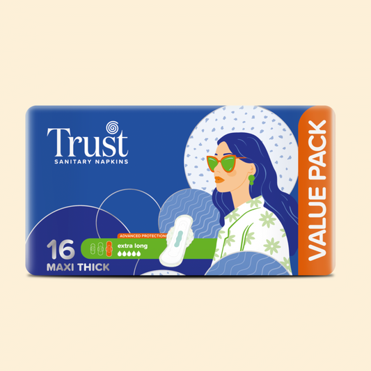 Trust Breathable Maxi Thick Dry Mesh Pads