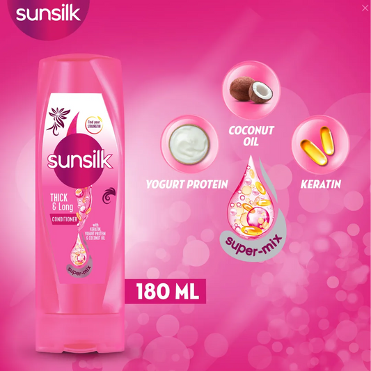 sunsilk Lusciously Thick and Long Conditioner (180ml) : Beauty & Personal Care