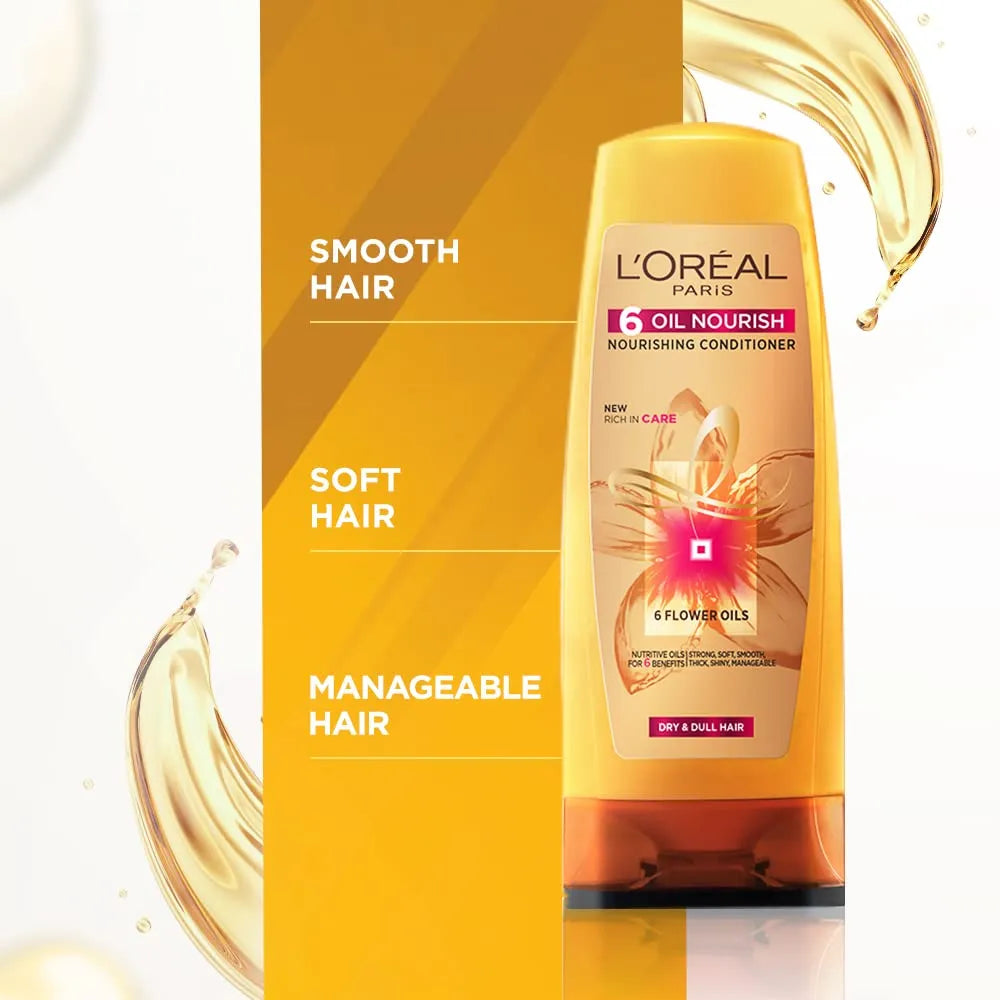 L'OREAL PARIS 6 Oil Nourish Fresh Conditioner, 175Ml