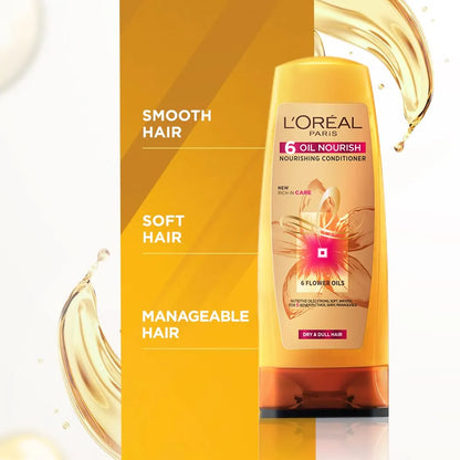 L'OREAL PARIS 6 Oil Nourish Fresh Conditioner, 175Ml