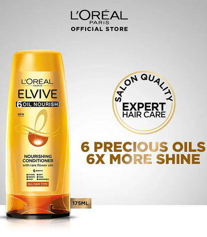 L'OREAL PARIS 6 Oil Nourish Fresh Conditioner, 175Ml
