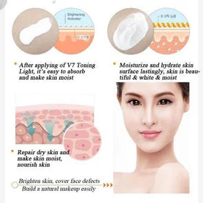 Bioaqua V7 Deep Hydration Face Cream, Whitening & Anti-Wrinkle, Skin Brightening