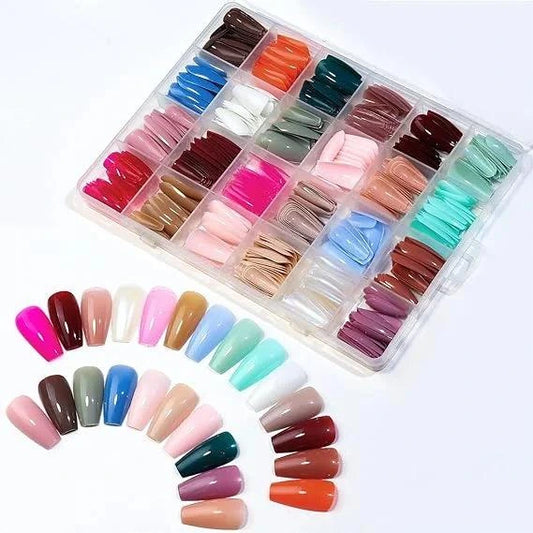 Artificial 24 Mix Color Nail Tray
