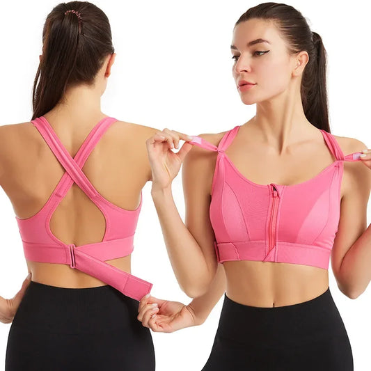 ActiveLift Front Zip Sports Bra for Women
