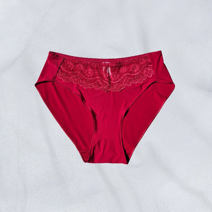 Crimson Kiss – Soft Lace Cotton Ladies Underwear