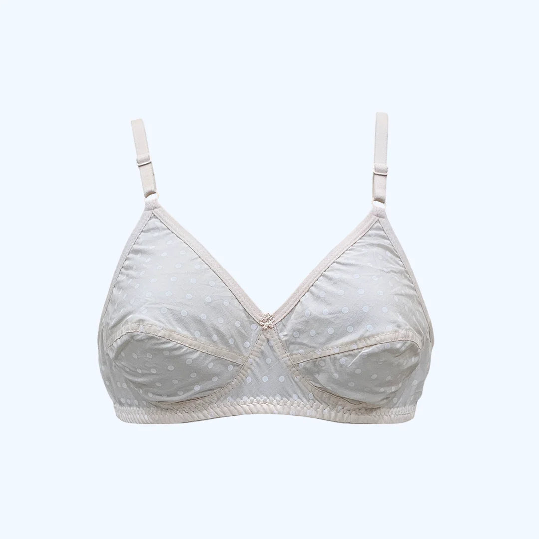 DotSoft Cotton Bra – Lightweight Non Padded T-Shirt Bra for Women