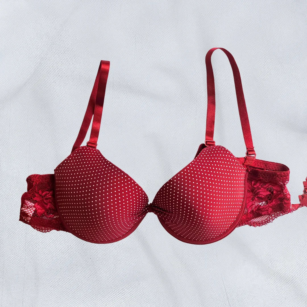 CurveMuse – Figure Shaping Padded Wired Bra, Lace Belts