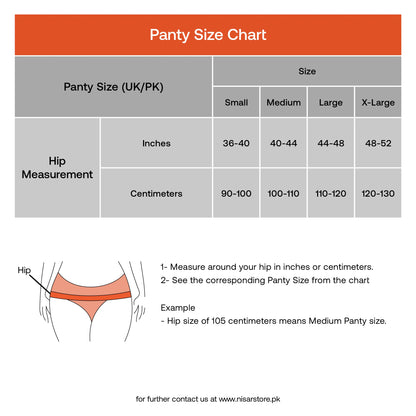 AiryLuxe Transparent Mid Waist Panty