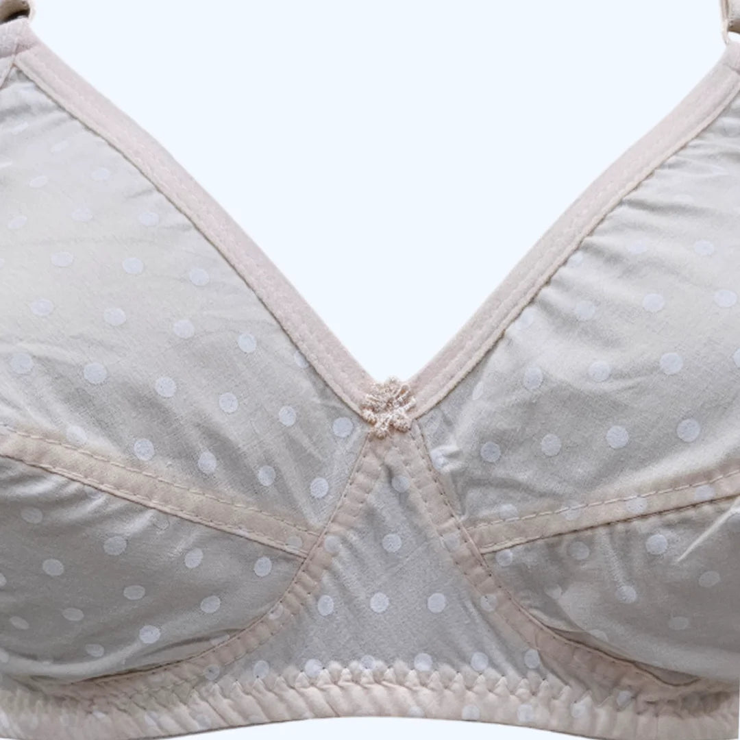 DotSoft Cotton Bra – Lightweight Non Padded T-Shirt Bra for Women