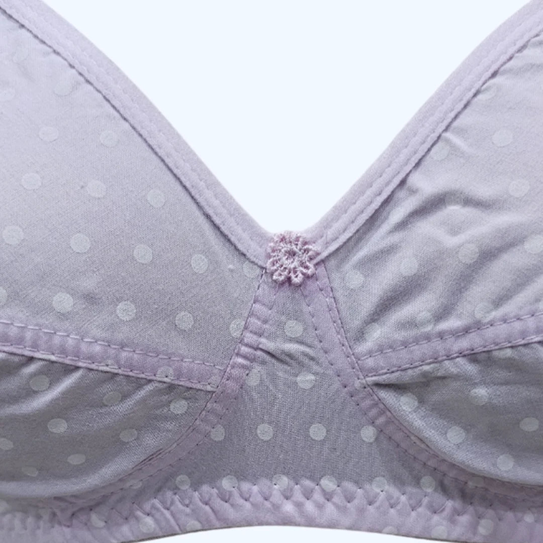 DotSoft Cotton Bra – Lightweight Non Padded T-Shirt Bra for Women