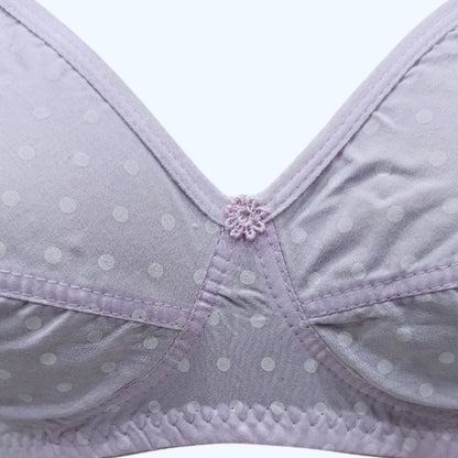DotSoft Cotton Bra – Lightweight Non Padded T-Shirt Bra for Women