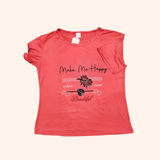 Make Me Happy Pajama Set for Women – Red Nightwear in Pakistan