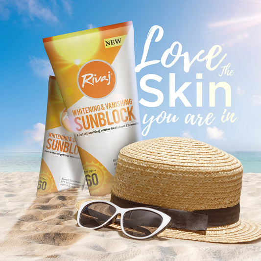 Rivaj Sunblock SPF60 Whitening & Vanishing Sunblock 100ml