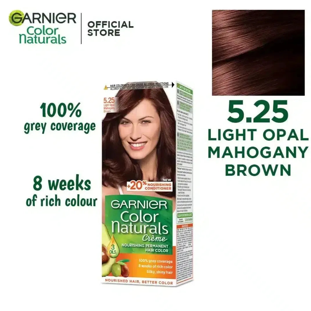 Garnier Naturals Hair Colour light Opal Mahogany Brown 5.25