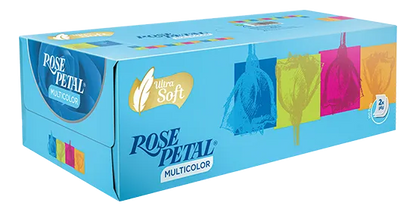 Rose Petal Multicolor Tissue Box