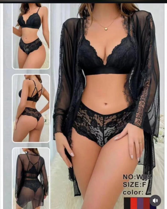 Midnight Desire – Sexy Night Dress Set for Women