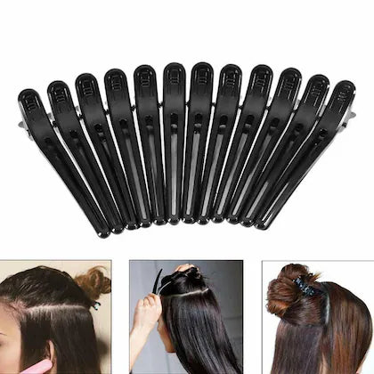 Hair Styling Section Clip Hair Accessories Hair Clip (Black)