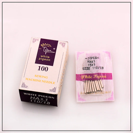 White Pigeon Sewing Machine Needles – Size 18 (No. 18)
